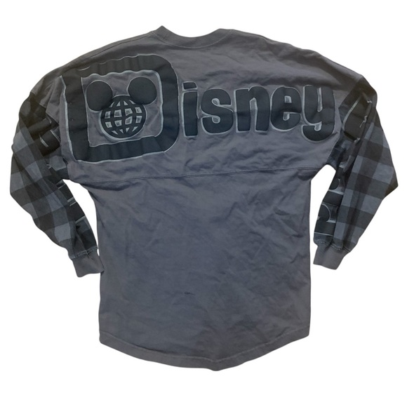 Disney Spirit Jersey Womens Size Extra Small (XS) Black Gray Mickey Mouse Flaw - Picture 2 of 9